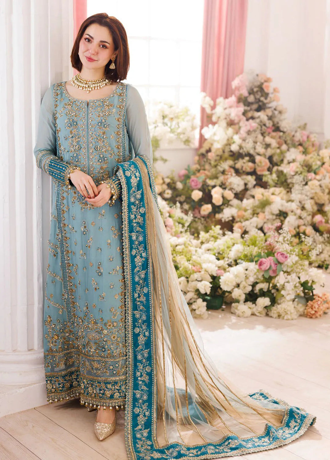 Dastan-E-Jashan by Charizma Embroidered Chiffon Suit Unstitched 3 Piece CR25DJ DJ5-08 - Formals Collection