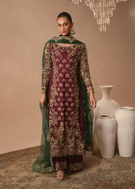 Burgundy Dusk - Abeera Usman - House of Vasl