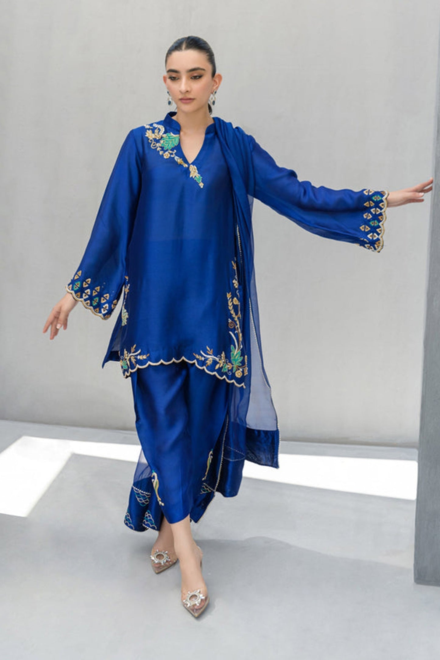 Freya,Festive Wear'24-Ocean Blue