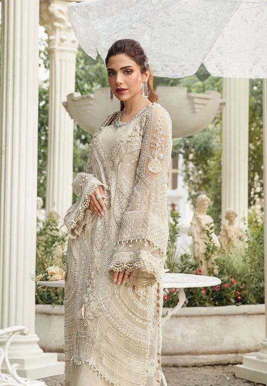 Maria B - Ivory Embellished - House of Vasl