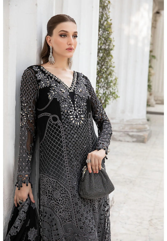 Maria B - Black Embellished - House of Vasl